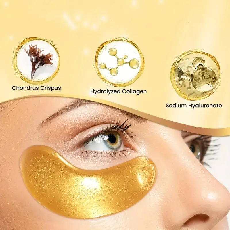 25-Pairs: 24K Gold Eye Mask