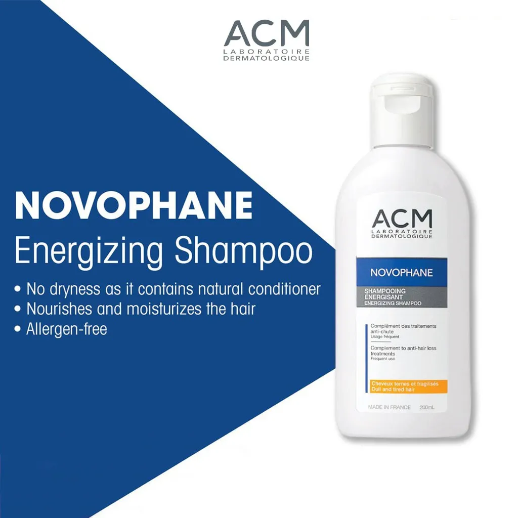 ACM Novophane Energizing Shampoo For Damaged, Dull & Weakened Hair 200ml