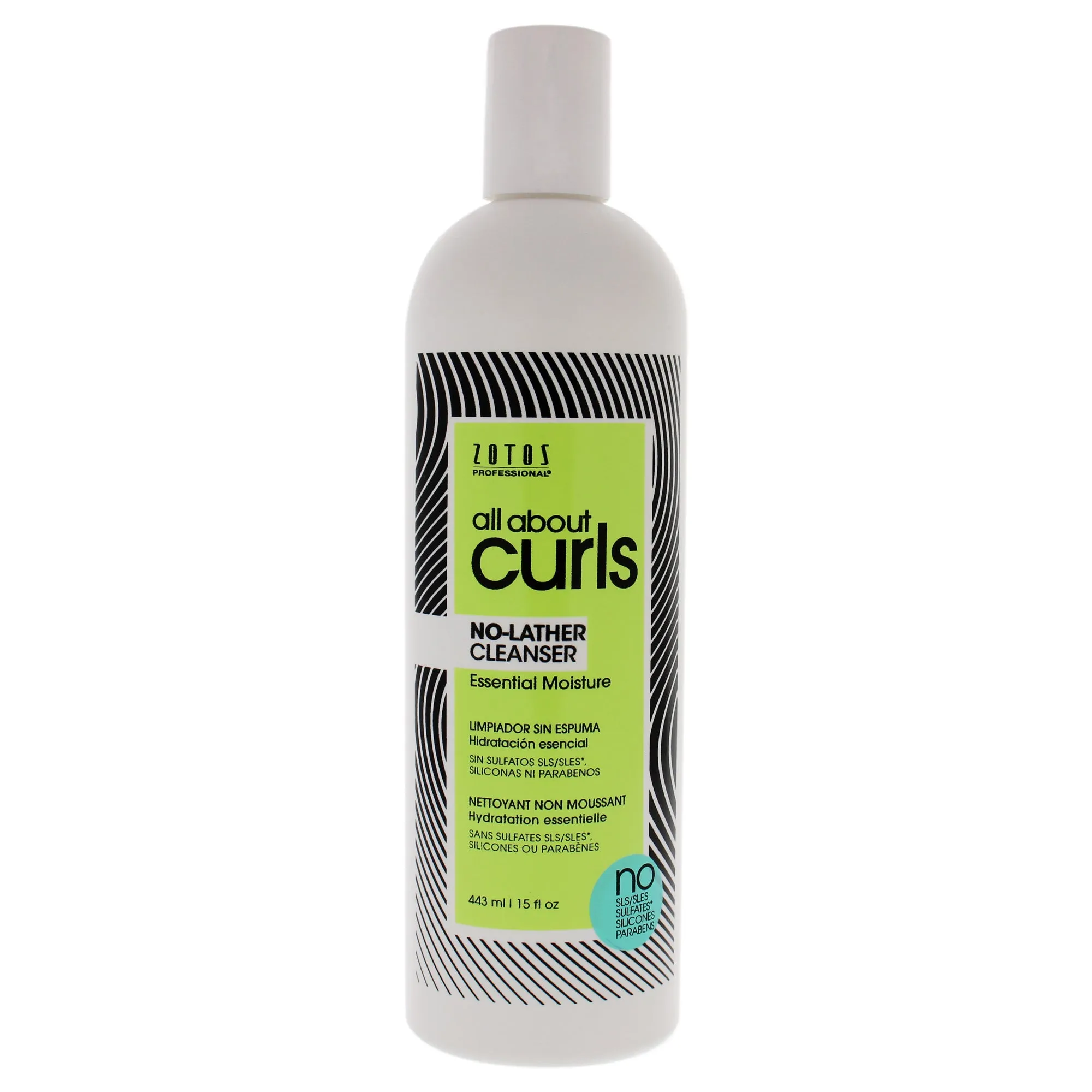 All About Curls No Lather Cleanser, Free of SLS SLES Sulfates, Silicones and Parabens, Color-Safe, 15-Ounce