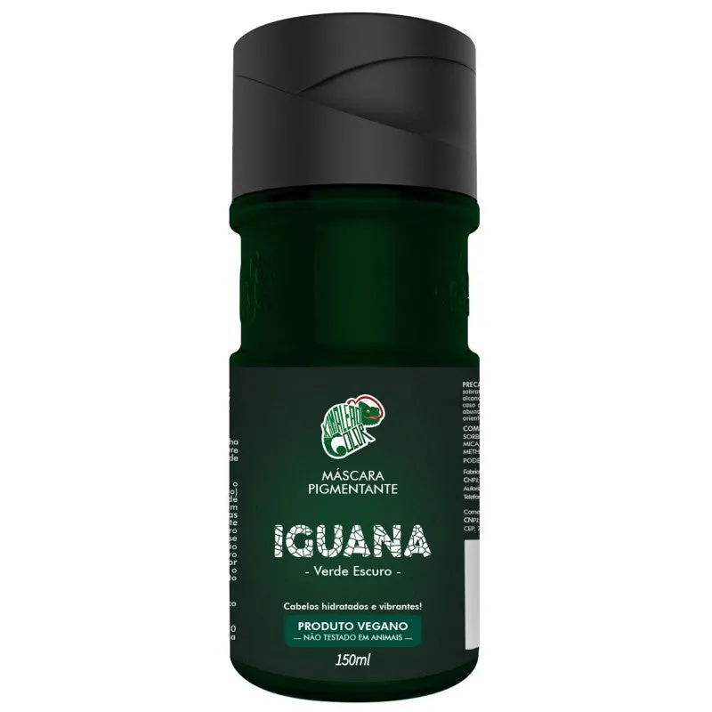 Brazilian Iguana Tinting Dark Green Pigment Vegan Mask 150ml - Kamaleão Color