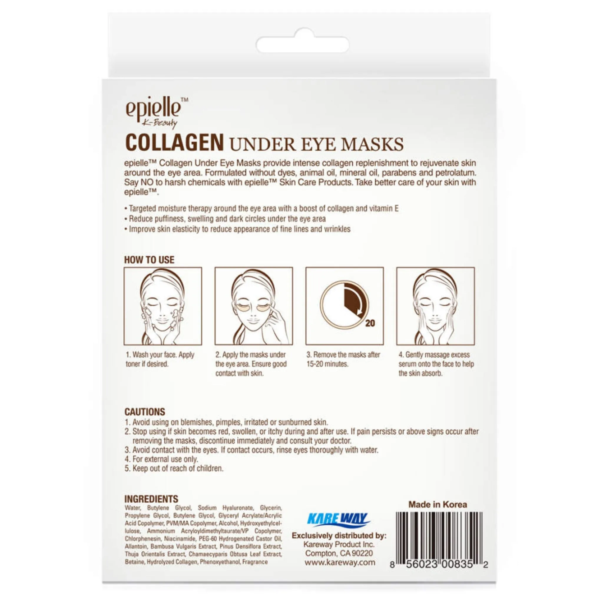 Collagen Under Eye Masks, 2-Count