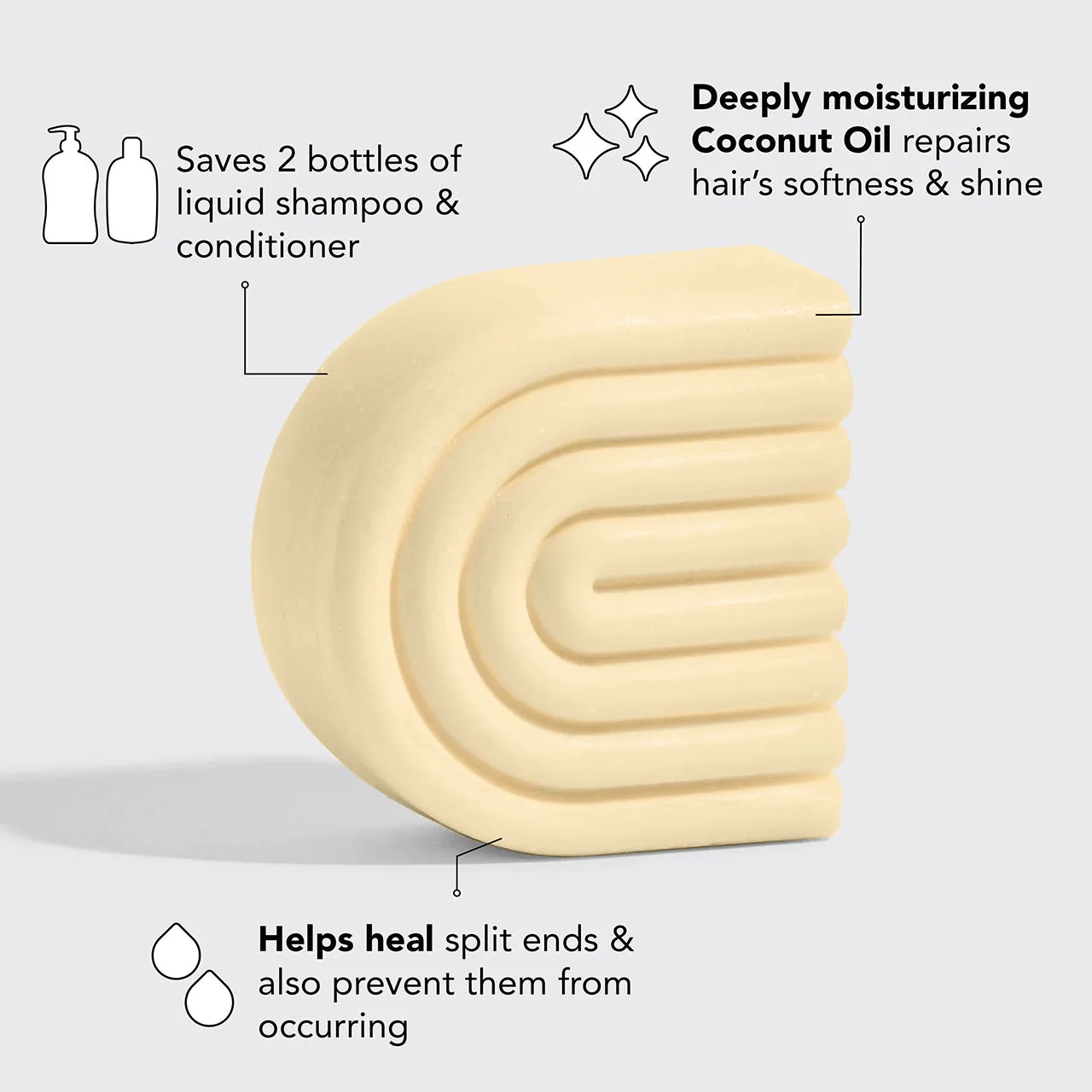 Deep-Moisturizing Conditioner Bar for Dry Damaged Hair