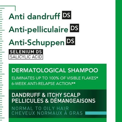 Dercos Anti-dandruff shampoo for normal to oily hair, refill 500 ml, Vichy