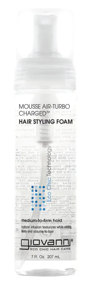 Giovanni Natural Mousse Air-Turbo Charged Hair Styling Foam