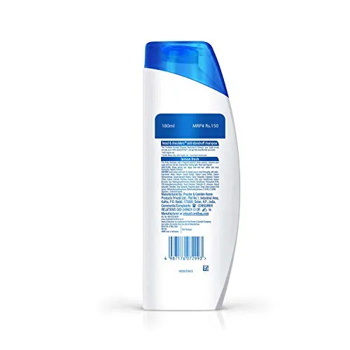 Head & Shoulders , Anti Dandruff Shampoo, Lemon Fresh, 180 ML