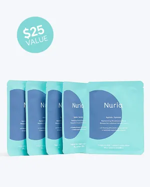 Hydrate Replenishing Biocellulose Sheet Mask Set