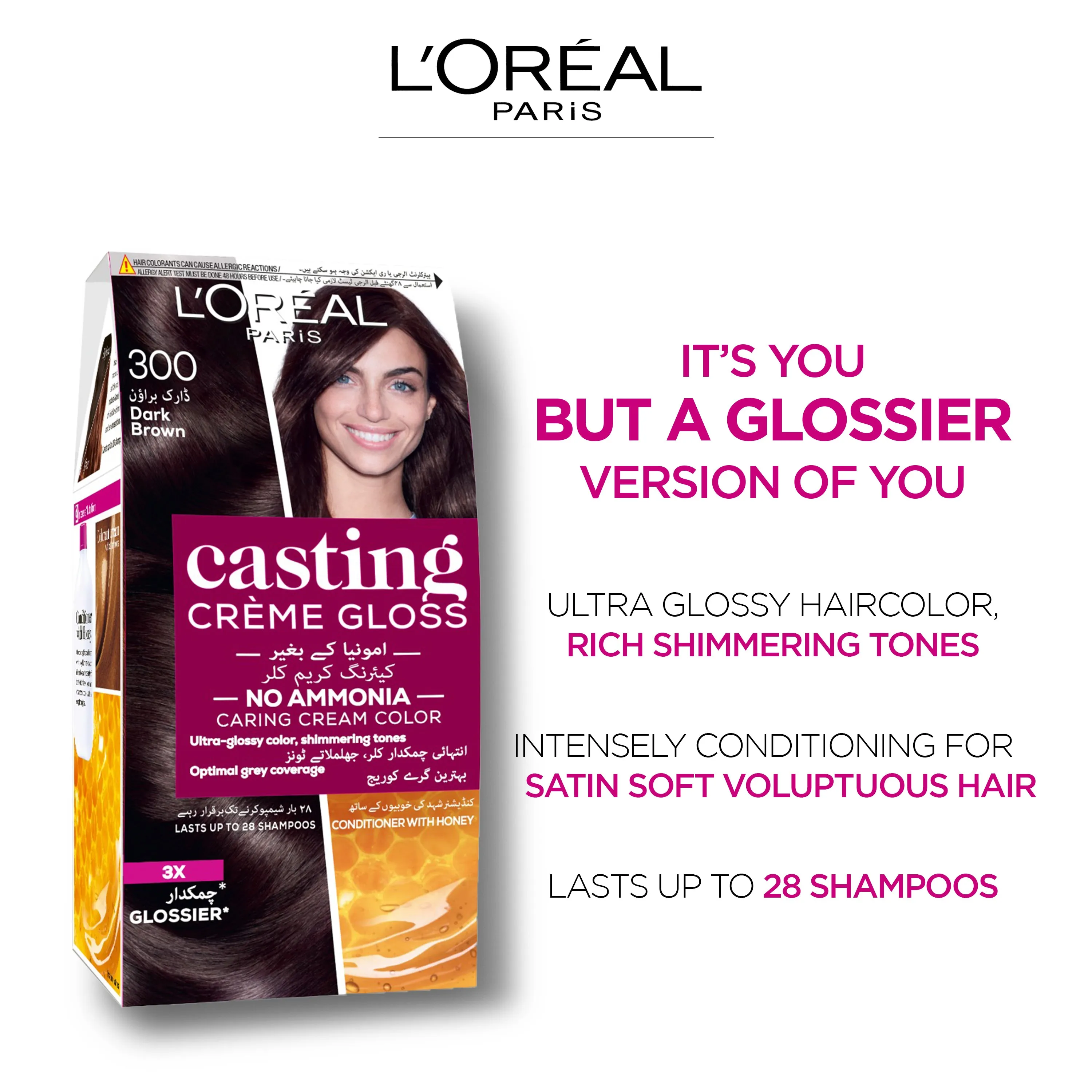 LOreal Paris Casting Creme Gloss - 513 Ashy Nude Brown Hair Color