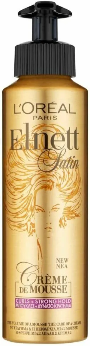 L'oreal Paris Elnett Satin Strong Hold Curl Creme Mousse 200ml