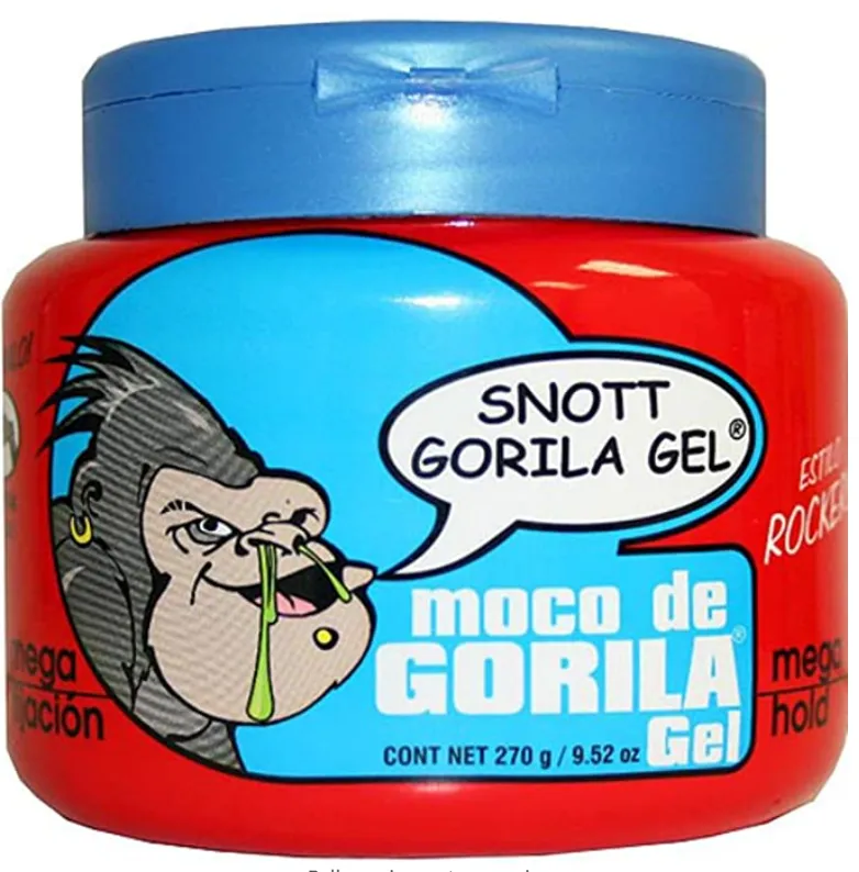 MOCO DE GORILA PUNK X-HOLD GEL [RED]