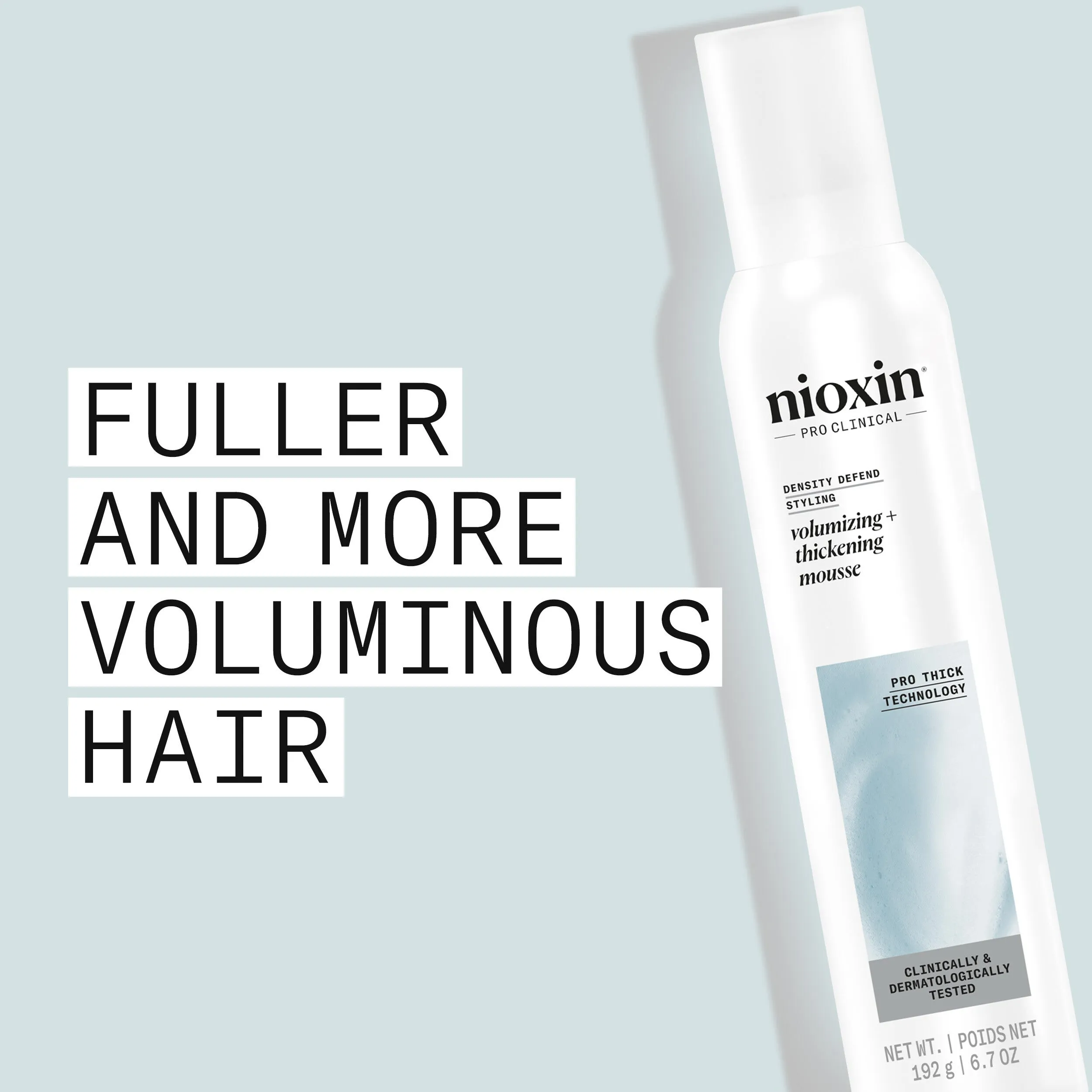 Nioxin Density Defend 200ml - Volumising and Thickening Styling Mousse for Enhanced Hair Density