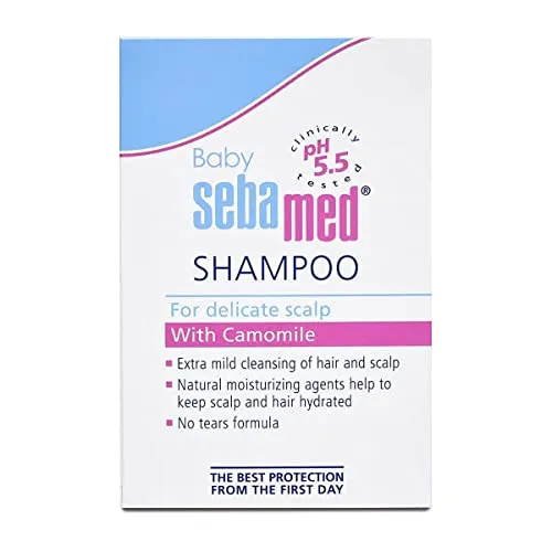 Sebamed Baby Shampoo 50ml|Ph 5.5| Camomile|Natural moisturisers|No tears formula|For delicate scalp