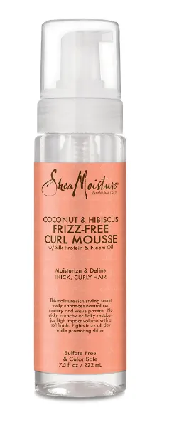 SHEA MOISTURE - COCONUT & HIBISCUS FRIZZ-FREE CURL MOUSSE