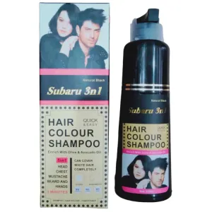 SUBARU 3IN1 HAIR COLOR SHAMPOO BLACK 200ML